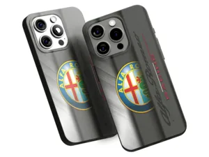 Alfa Romeo Cover Silicone Smartphone Tocco Minimalista